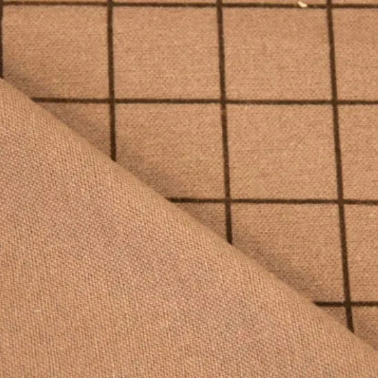 Flanel camel met ruiten - Katia